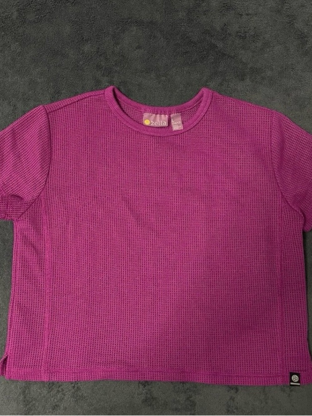 Zella Girls Breathable Workout Top For Sports Gymnastics or Dance Pink Kids L